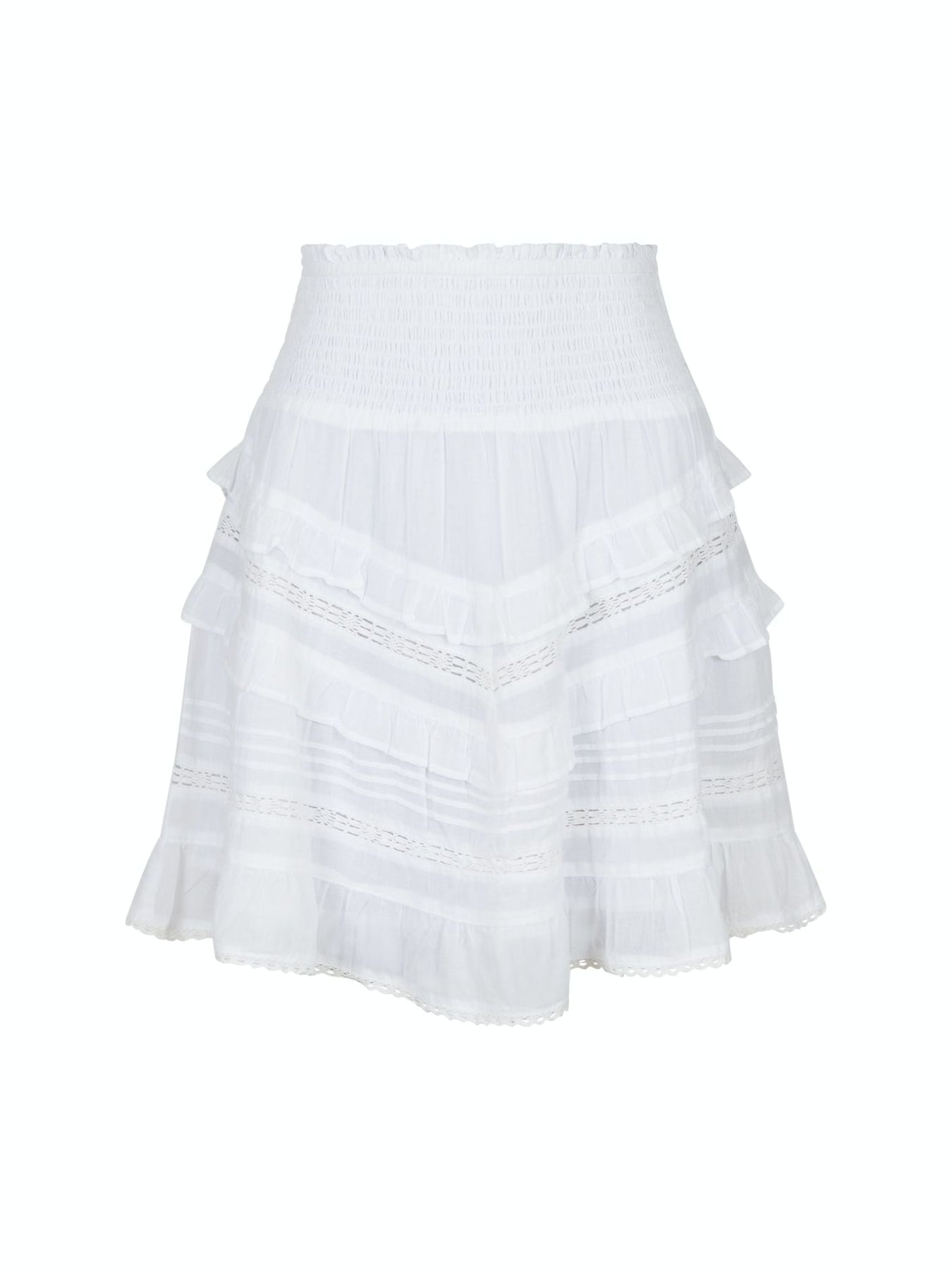 Donna S Voile Skirt - White