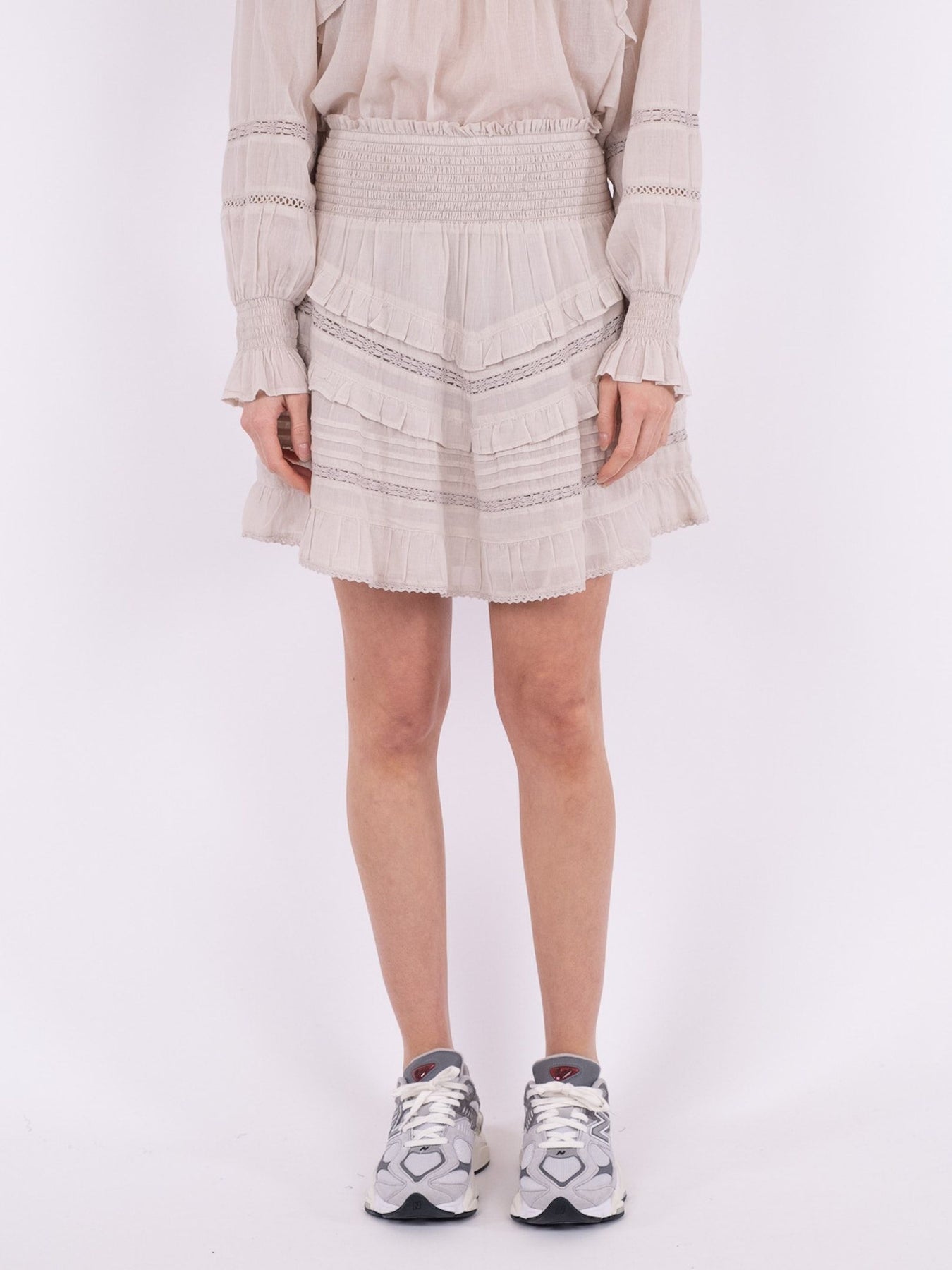 Donna S Voile Skirt - Ivory
