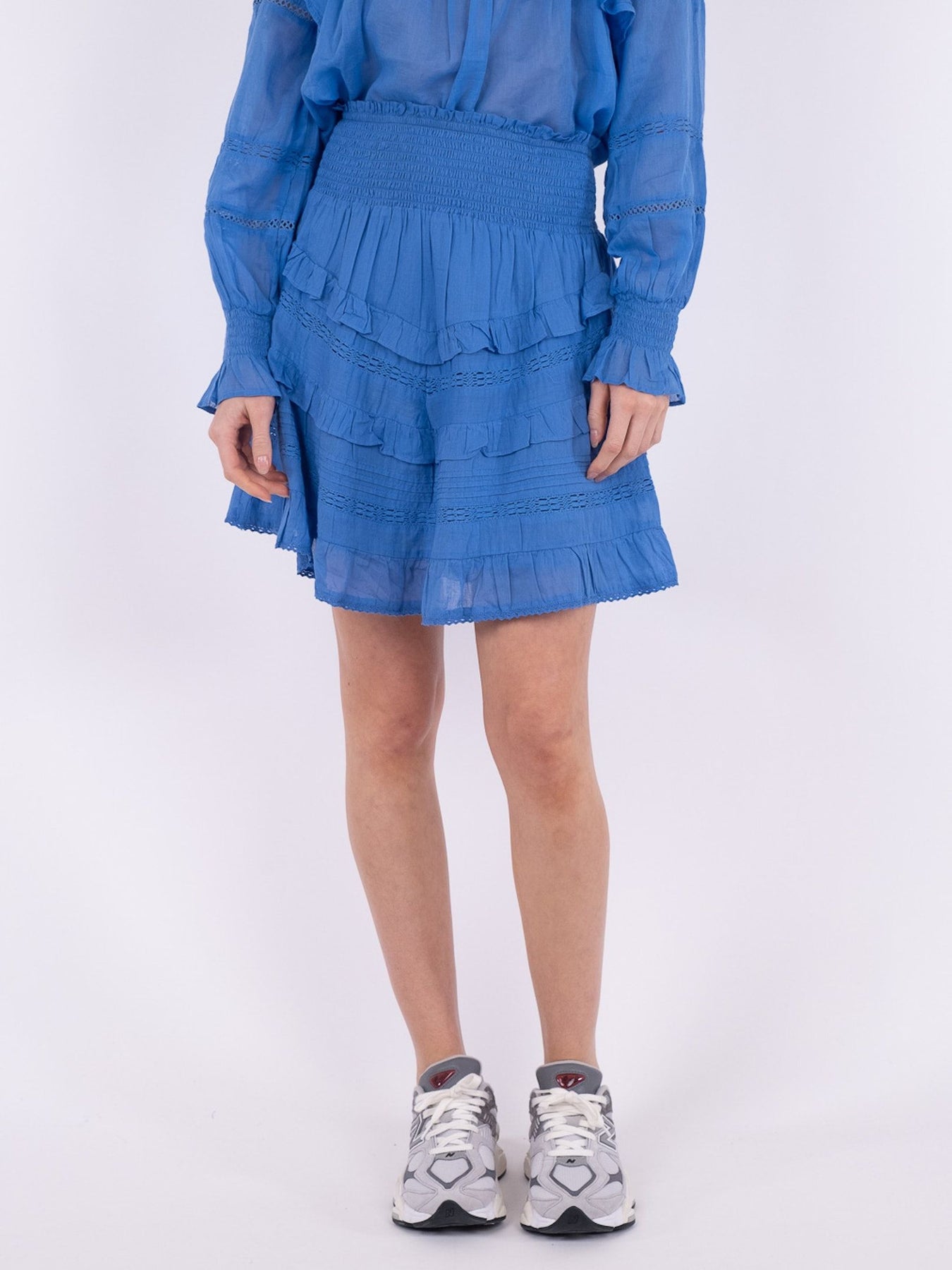 Donna S Voile Skirt - Blue