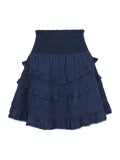 Donna S Voile Skirt - Navy