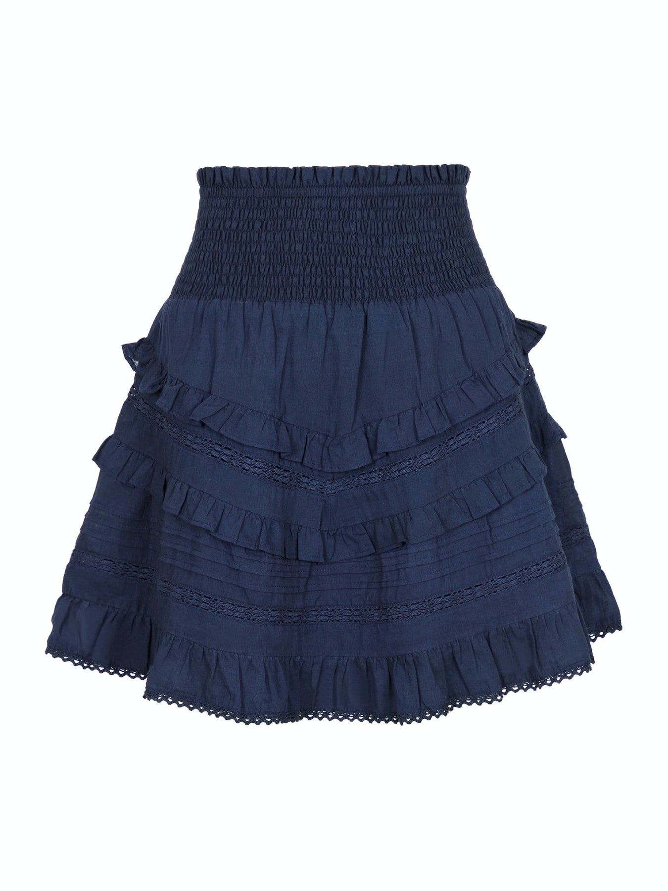 Donna S Voile Skirt - Navy