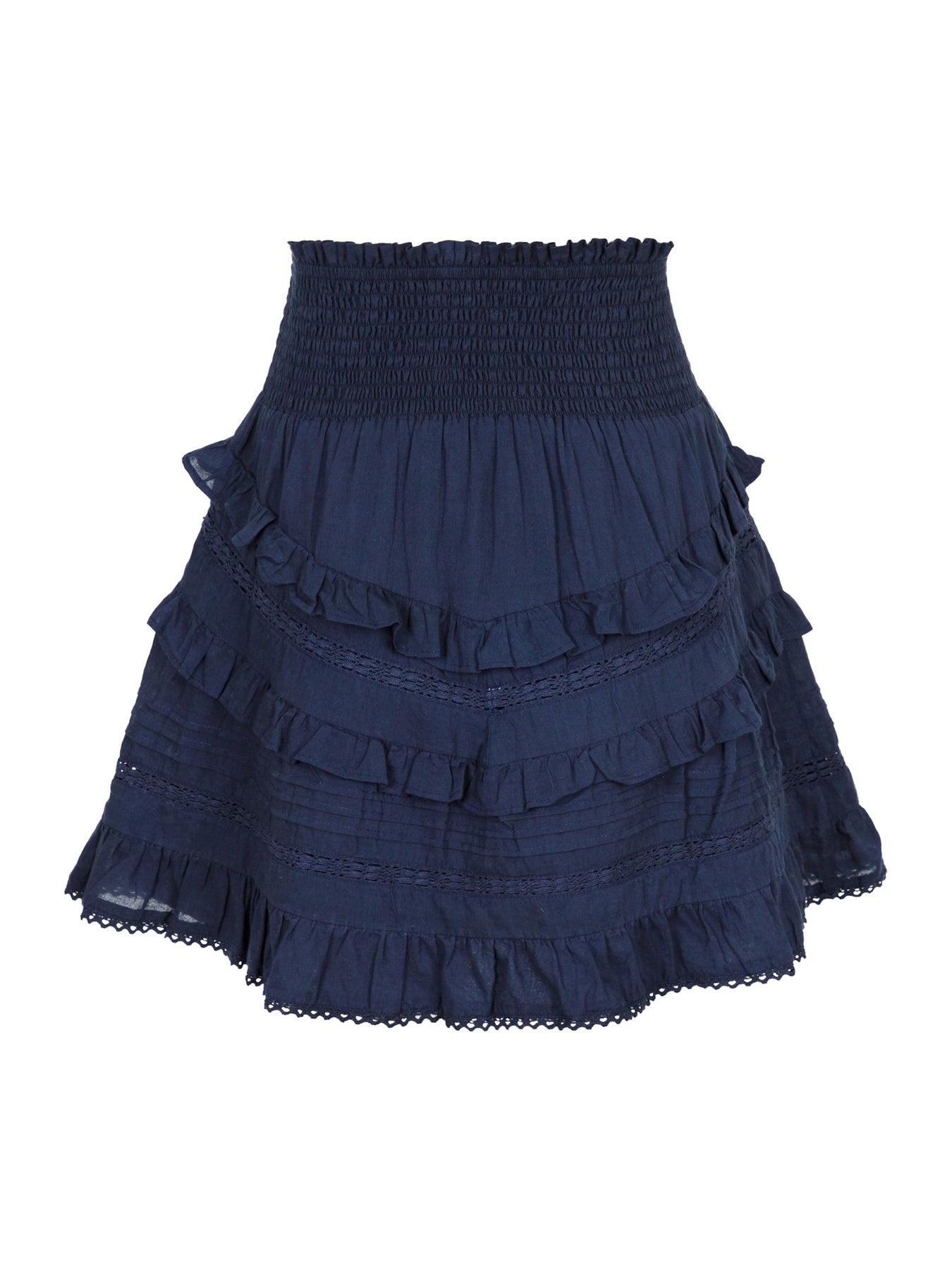 Donna S Voile Skirt - Navy