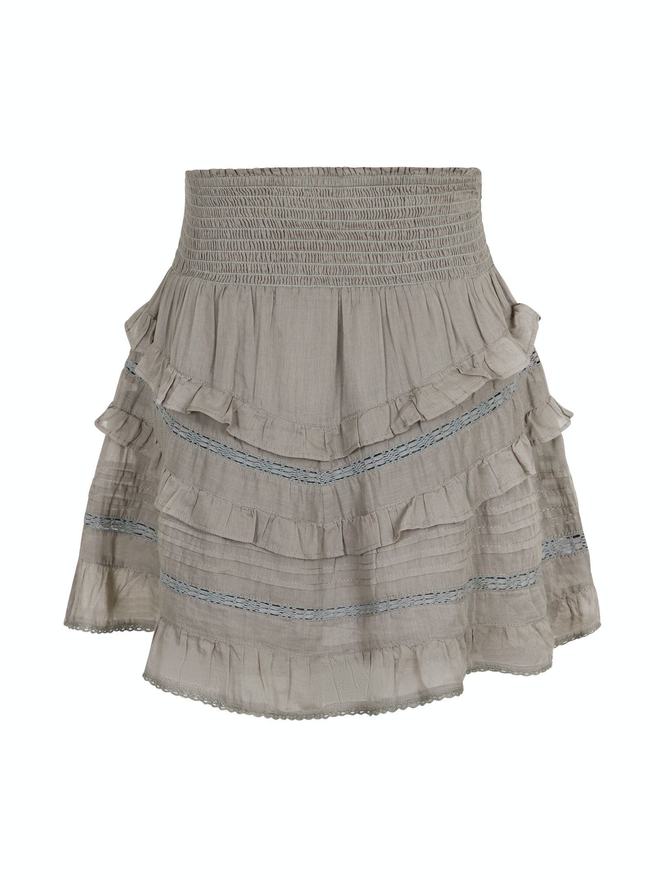 Donna S Voile Skirt - Smoke Green