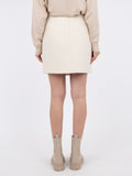 Helmine Check Boucle Skirt - Off White