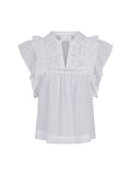 Jayla S Voile Top - Vit