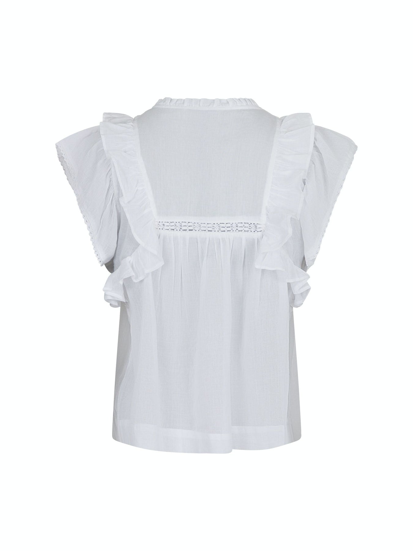 Jayla S Voile Top - Vit