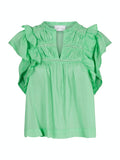 Jayla S Voile Top - Apple Green