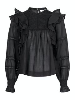 Sarna S Voile Blouse - Black