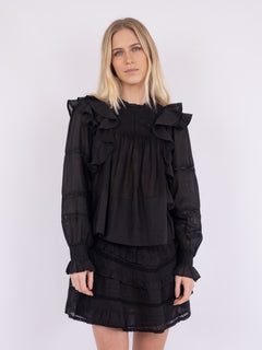 Sarna S Voile Blouse - Black