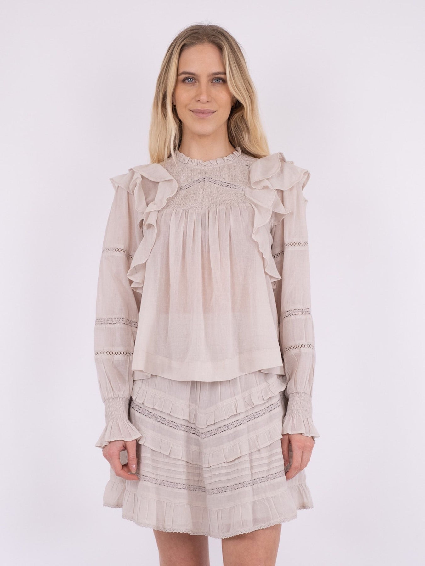 Sarna S Voile Blouse - Ivory