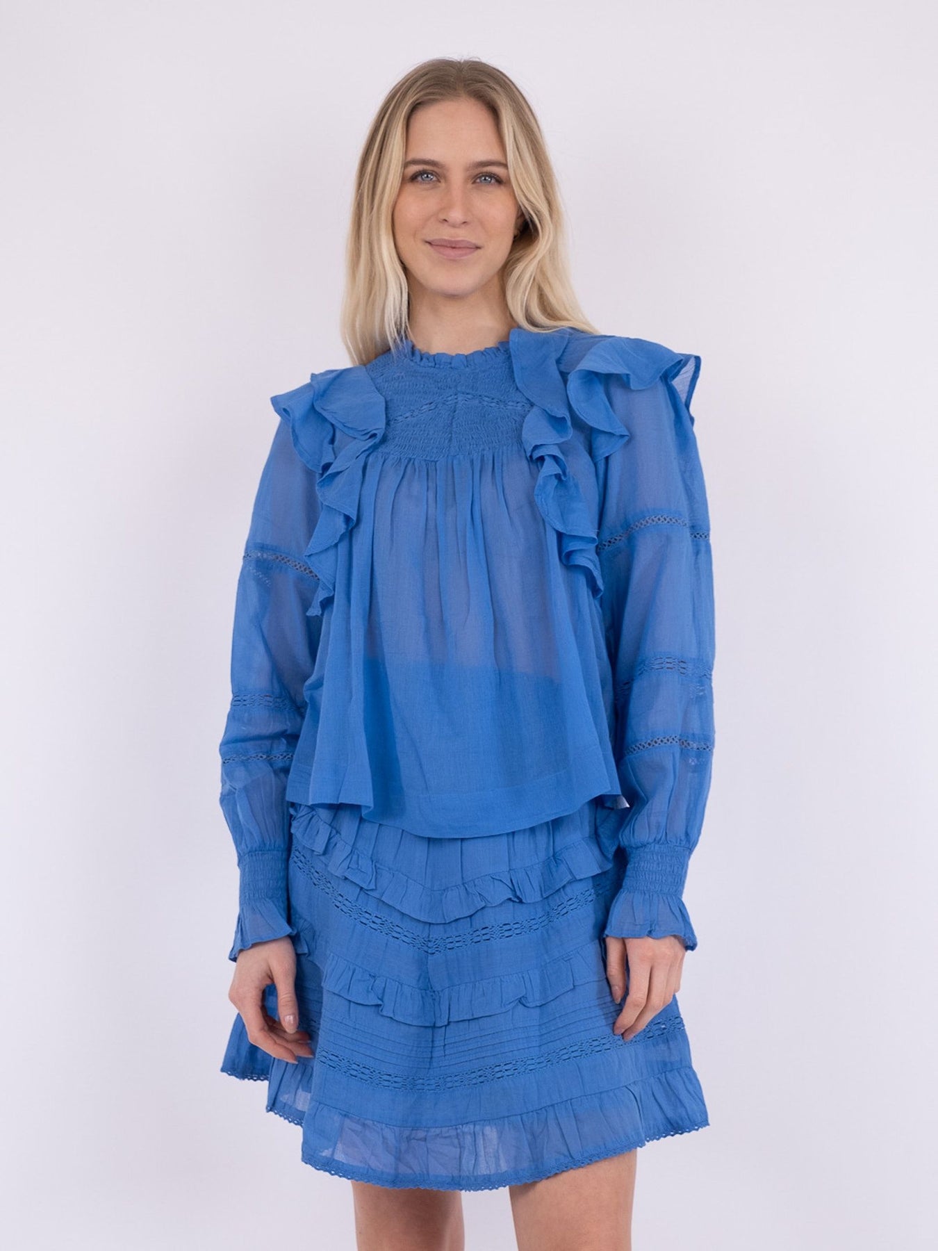 Sarna S Voile Blouse - Blue