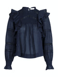 Sarna S Voile Blouse - Navy