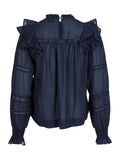 Sarna S Voile Blouse - Navy