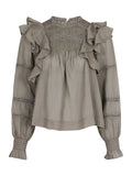 Sarna S Voile Blouse - Smoke Green