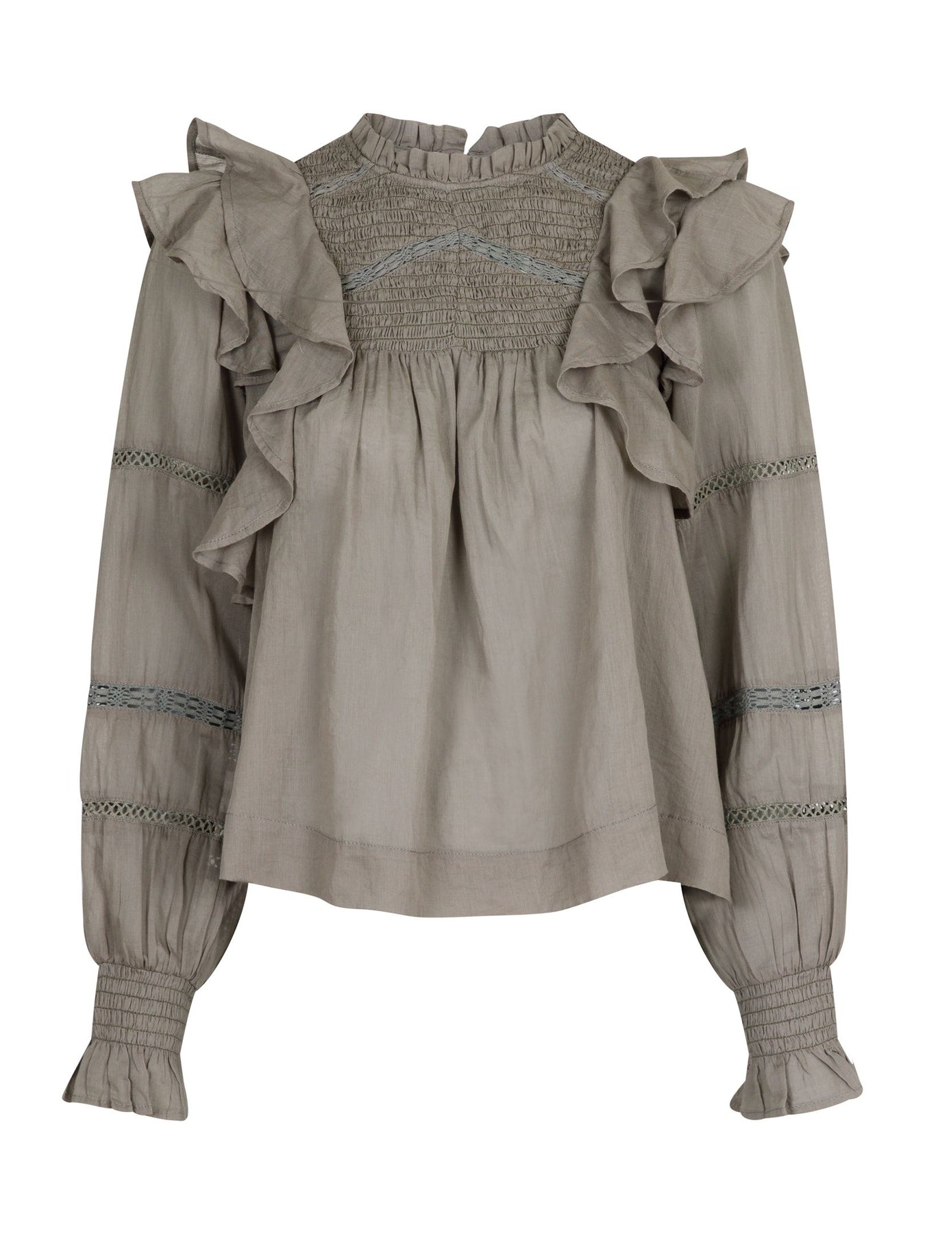 Sarna S Voile Blouse - Smoke Green