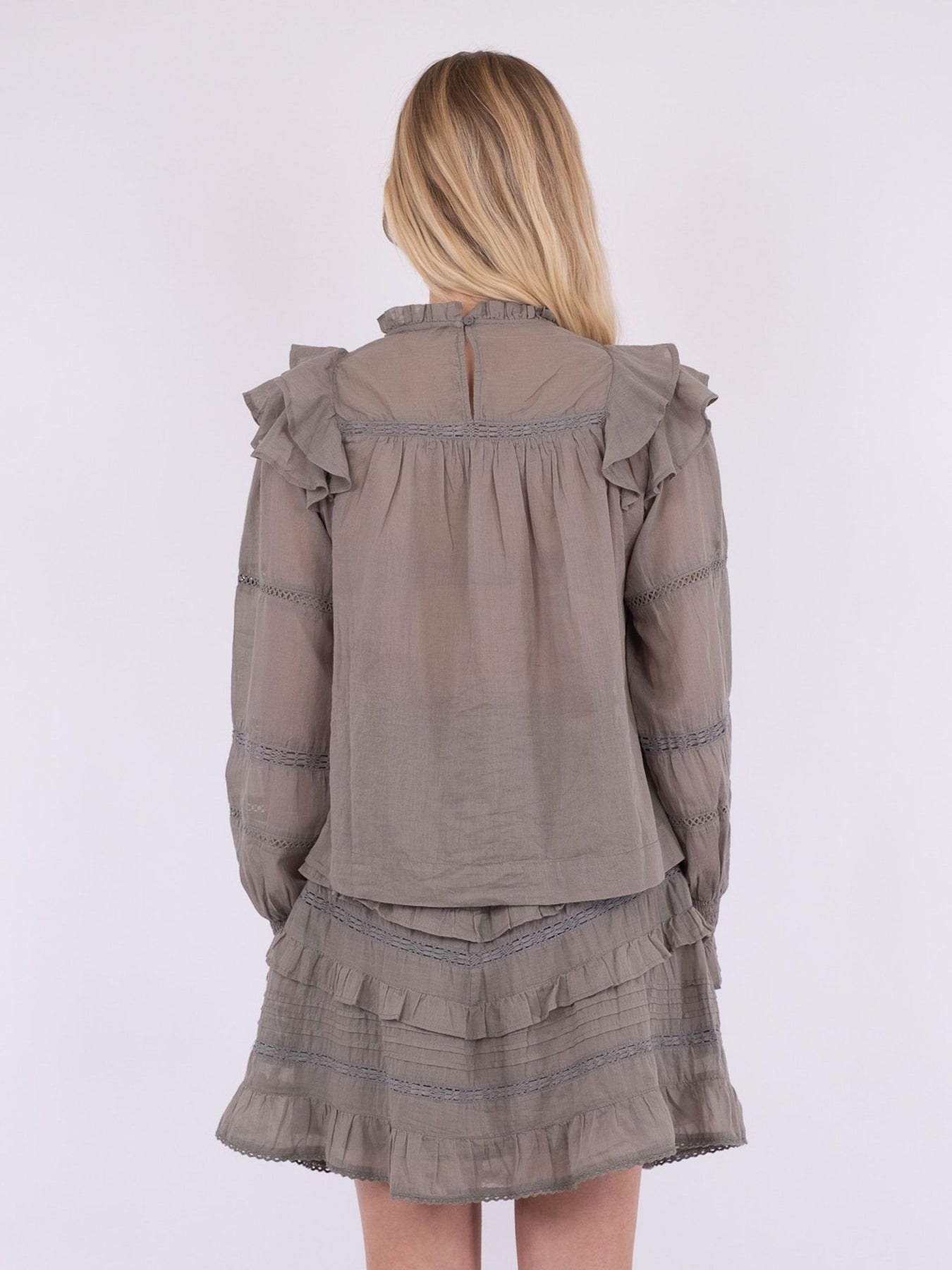 Sarna S Voile Blouse - Smoke Green