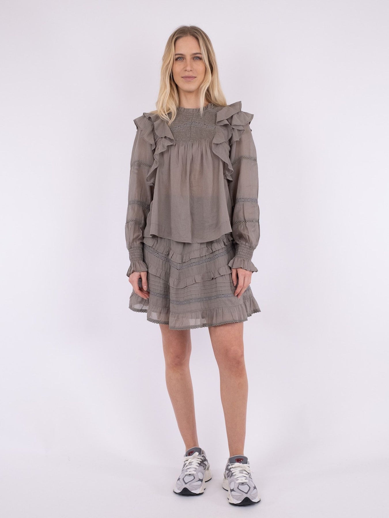 Sarna S Voile Blouse - Smoke Green