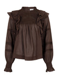 Sarna S Voile Blouse - Mocca