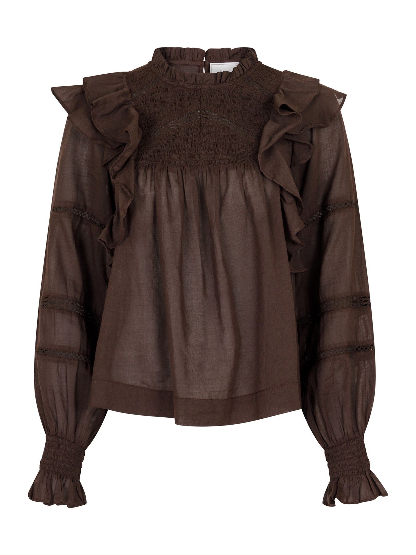 Sarna S Voile Blouse - Mocca