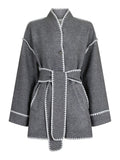 Frenchie Wool Jacket - Dark Grey Melange