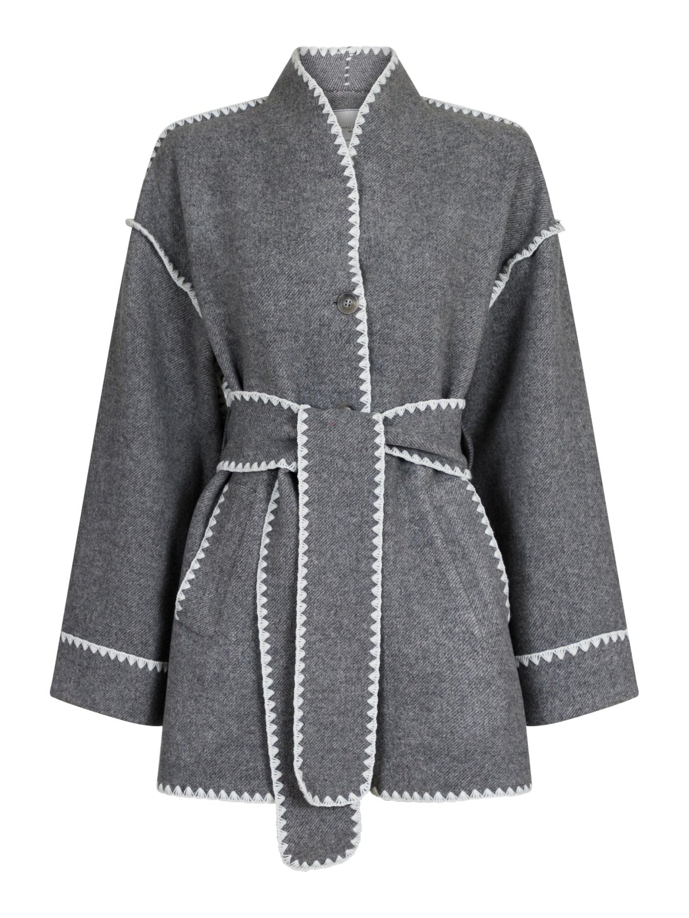 Frenchie Wool Jacket - Dark Grey Melange