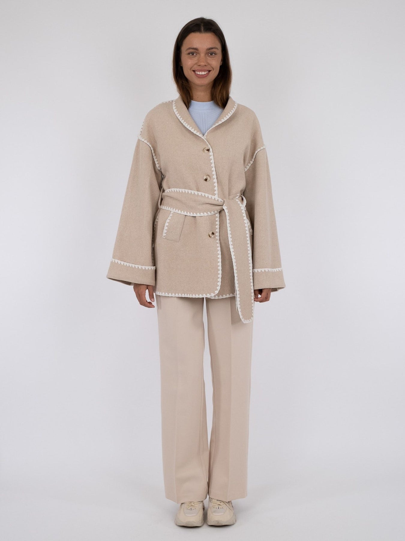 Frenchie Wool Jacket - Sand