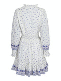 Daffodil S Belle Border Dress - Blue