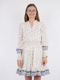 Daffodil S Belle Border Dress - Blue