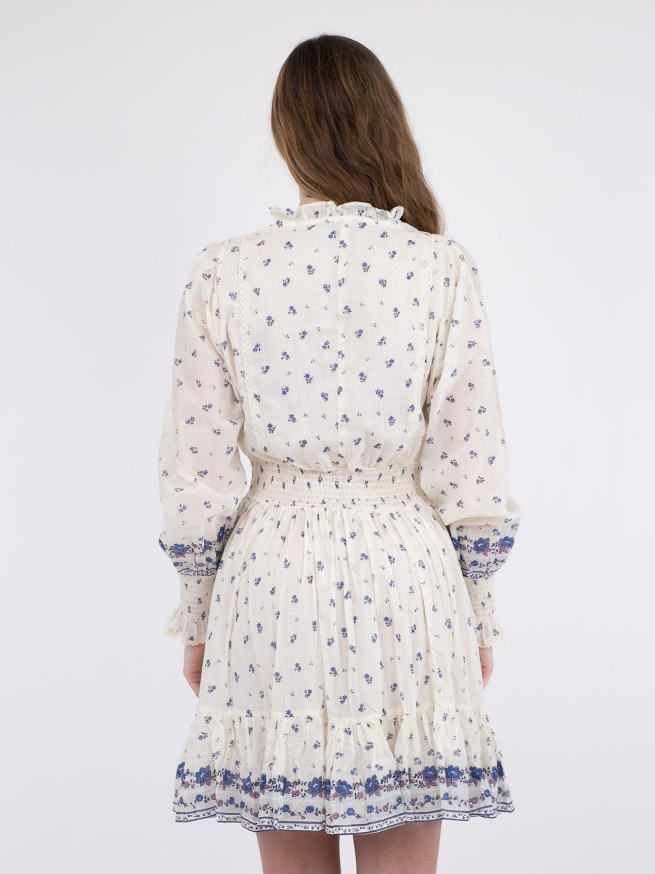 Daffodil S Belle Border Dress - Blue