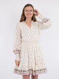 Daffodil S Belle Border Dress - Dusty Rose