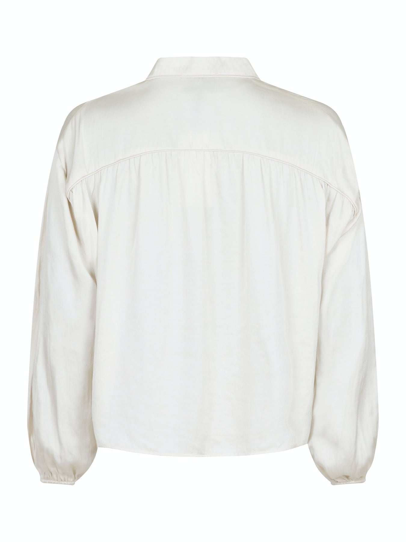 Binnet Satin Blouse - Off White