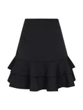 Kacie Woven Skirt - Black