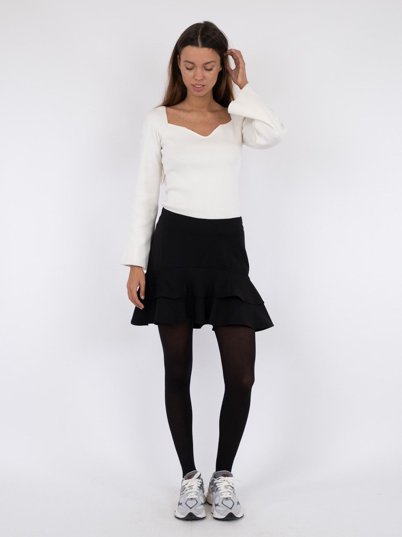 Kacie Woven Skirt - Black