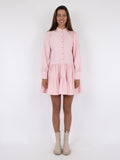 Latifa Mini Cord Dress - Powder