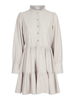 Latifa Mini Cord Dress - Taupe