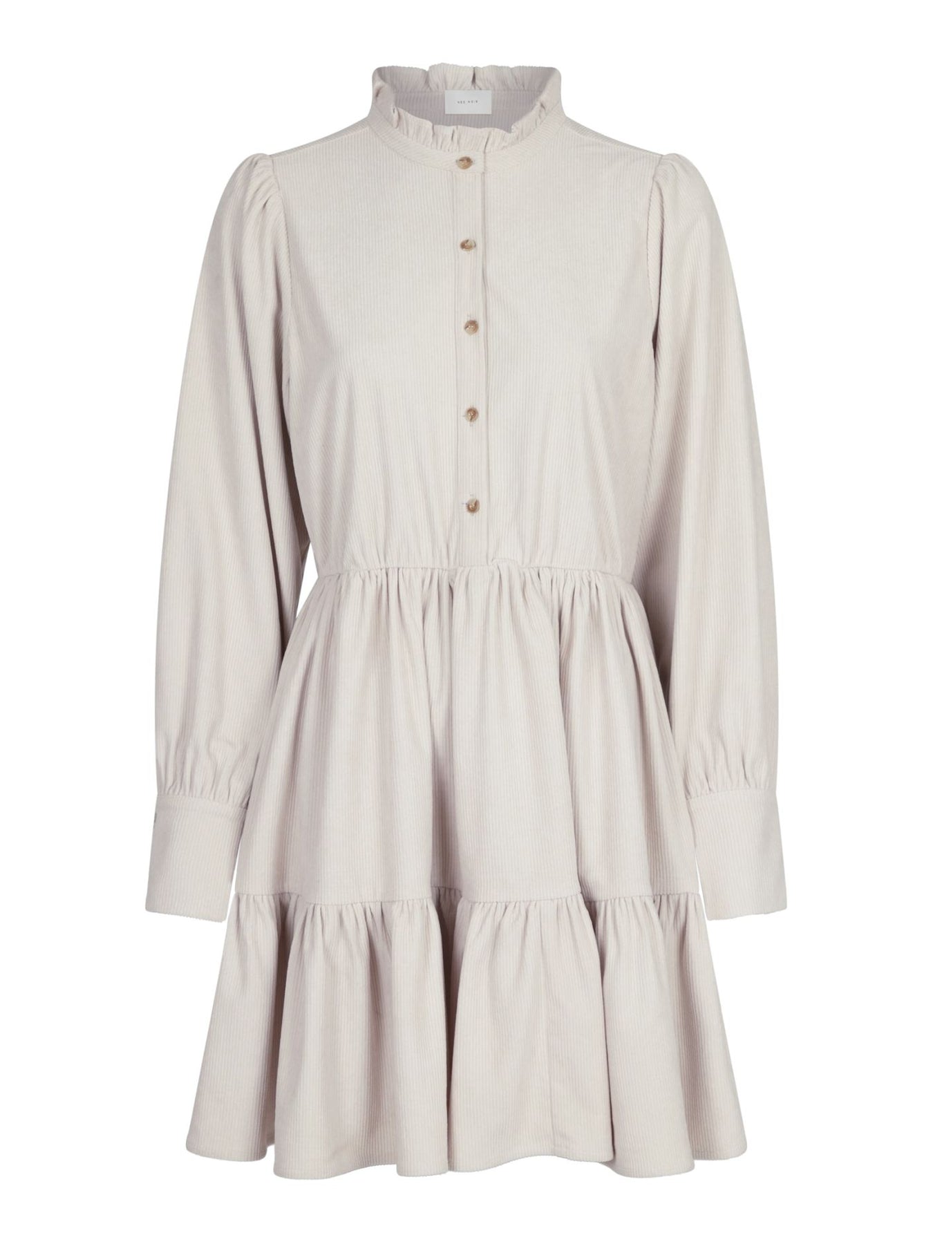 Latifa Mini Cord Dress - Taupe
