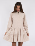 Latifa Mini Cord Dress - Taupe