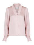 Brielle Satin Blouse - Powder