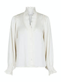 Brielle Satin Blouse - Off White