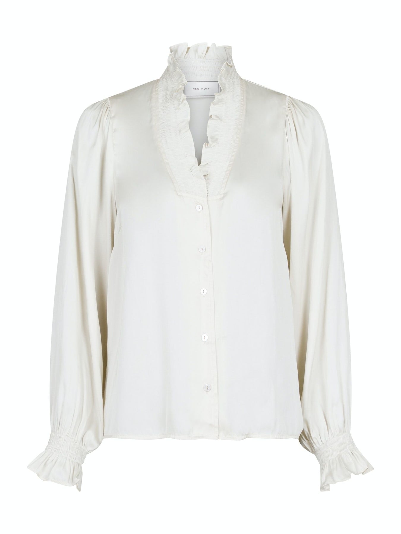 Brielle Satin Blouse - Off White