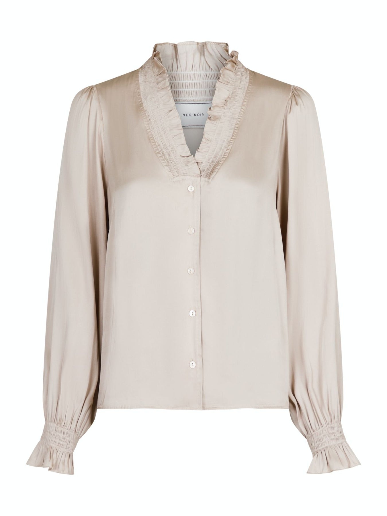 Brielle Satin Blouse - Champagne