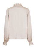 Brielle Satin Blouse - Champagne