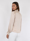 Brielle Satin Blouse - Champagne
