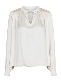 Lucie Satin Blouse - Off White