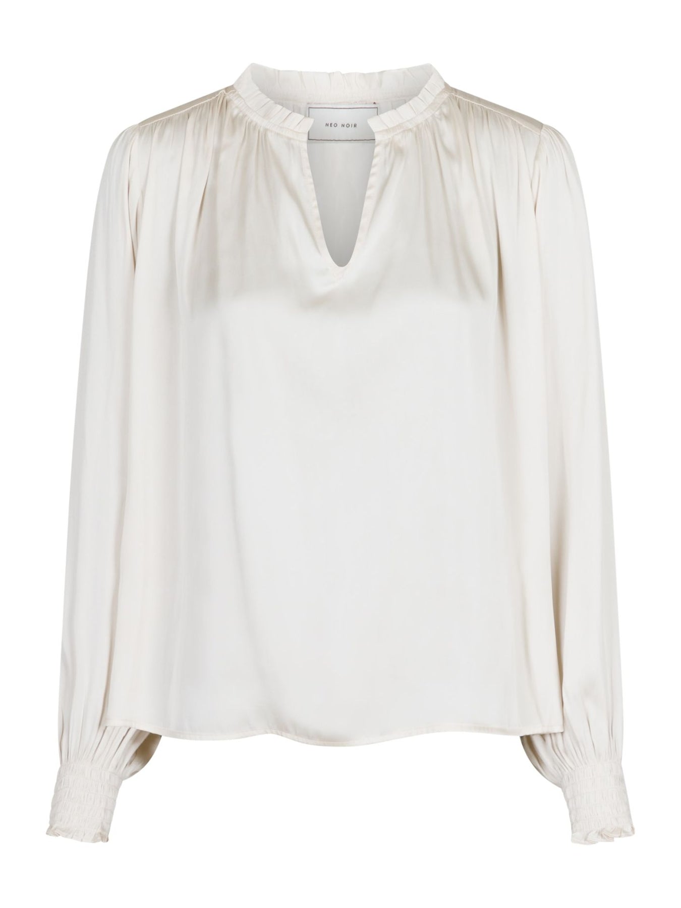 Lucie Satin Blouse - Off White