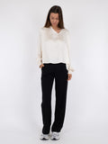 Lucie Satin Blouse - Off White
