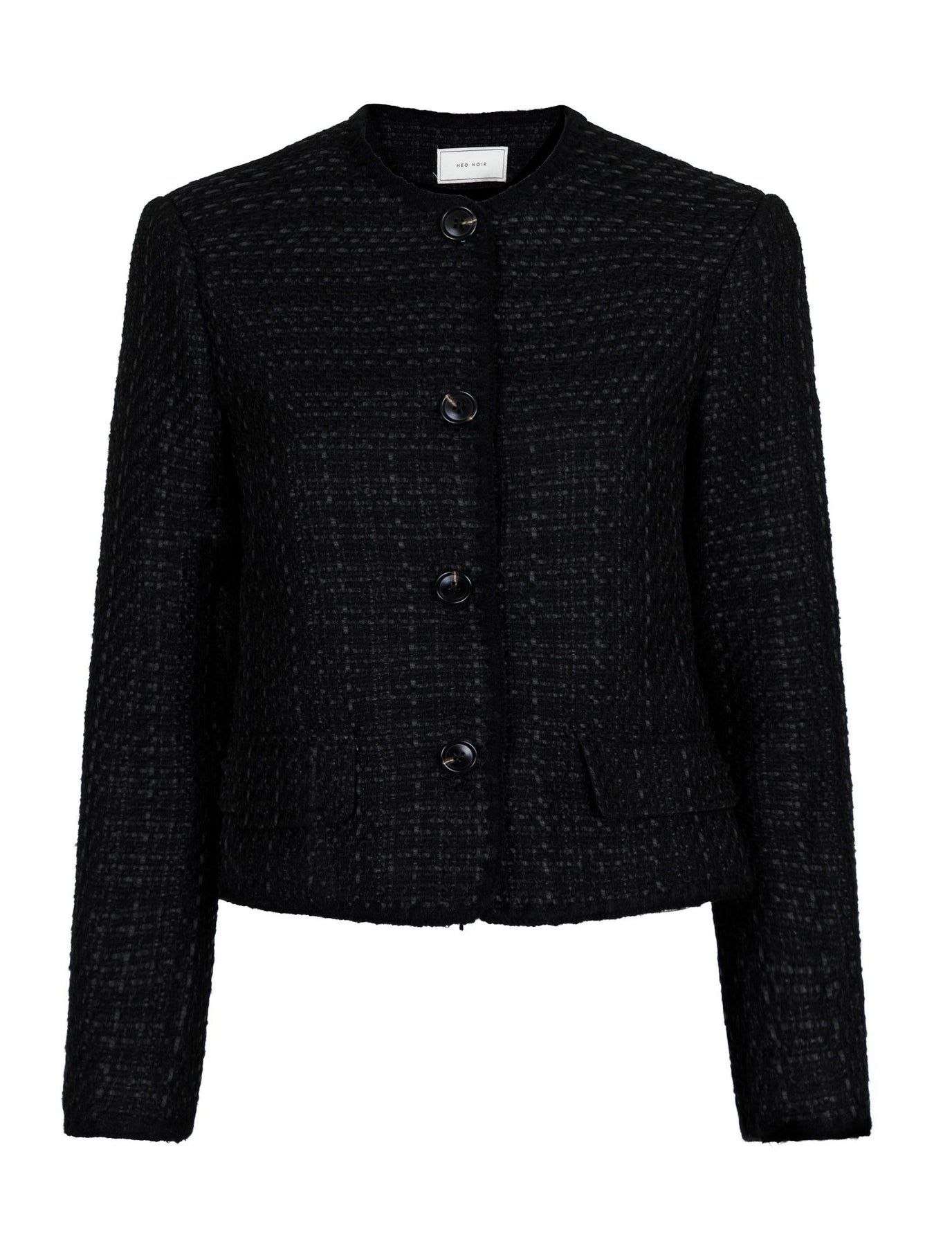 Helina Boucle Jacket - Black