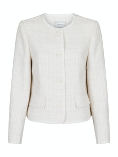 Helina Boucle Jacket - Off White