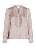 Zola Flowy Paisley Blouse - Dusty Rose