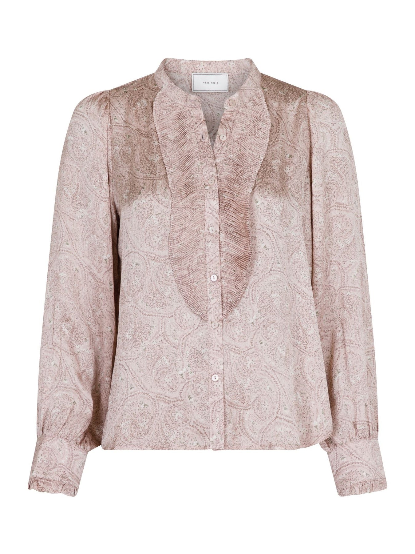Zola Flowy Paisley Blouse - Dusty Rose